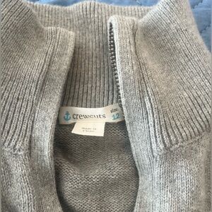 J. Crew -Crewcuts • boys’ • cotton & cashmere blend • 1/4 zip Sweater • sz: 12